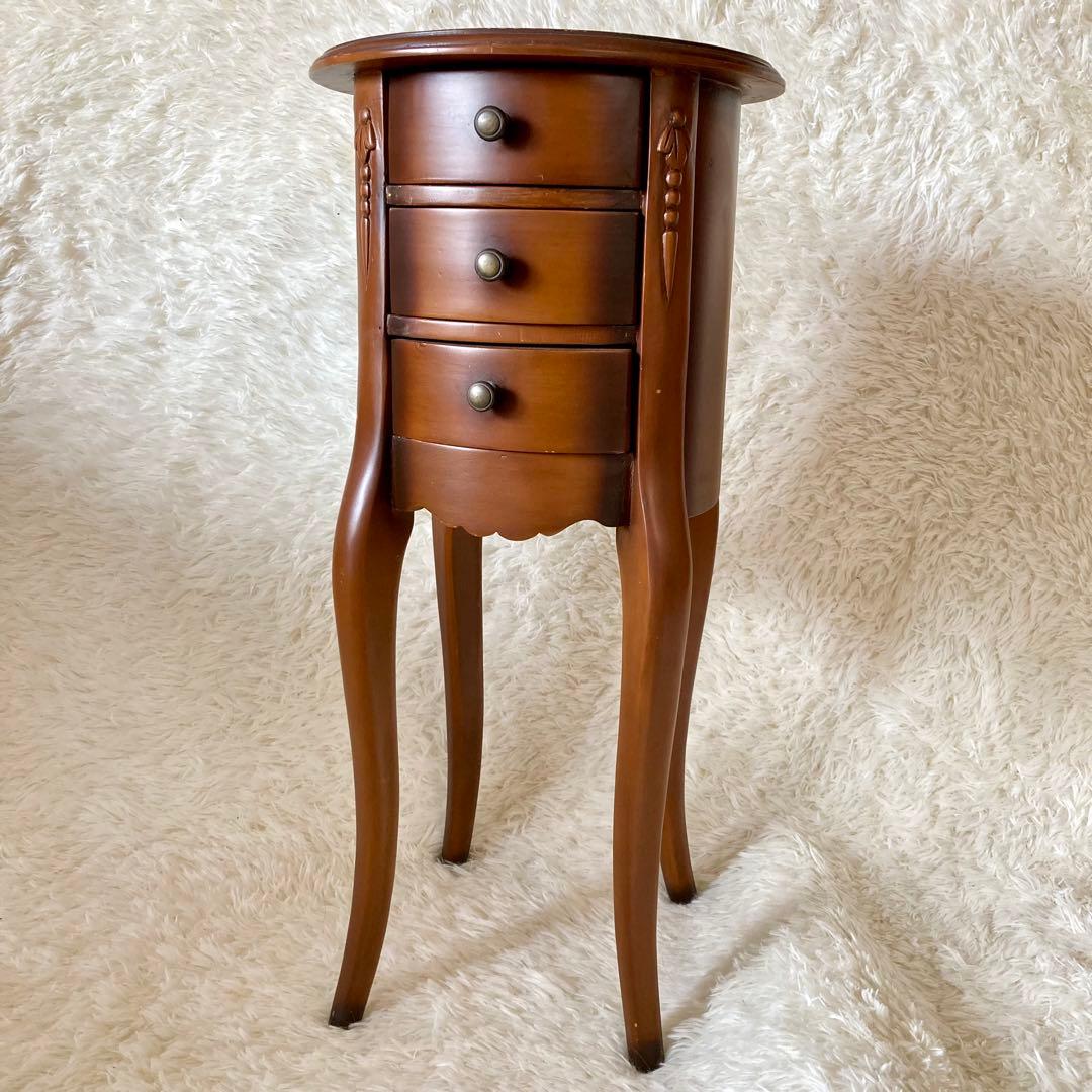 木製　コンソールテーブル サイド ナイト チェスト 猫足 収納　ヨーロッパ家具