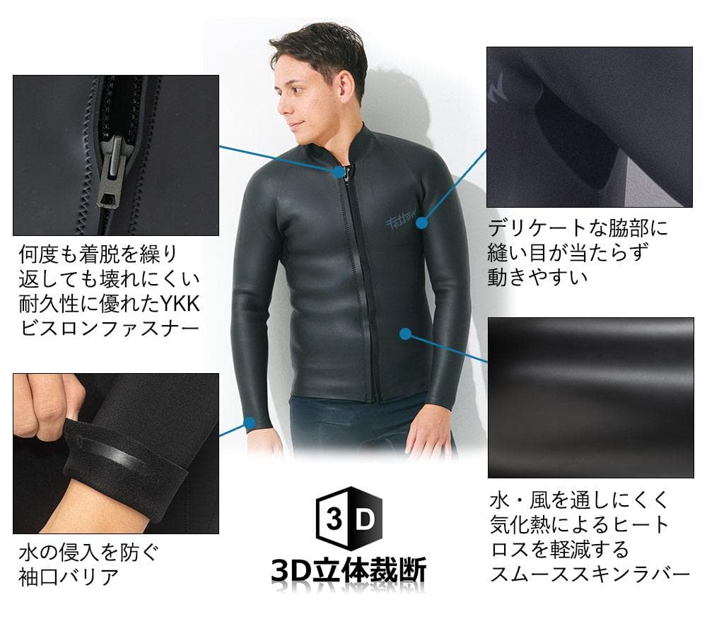 【未使用新品】FELLOW SURF タッパー 3mm MLBサイズ ブラック