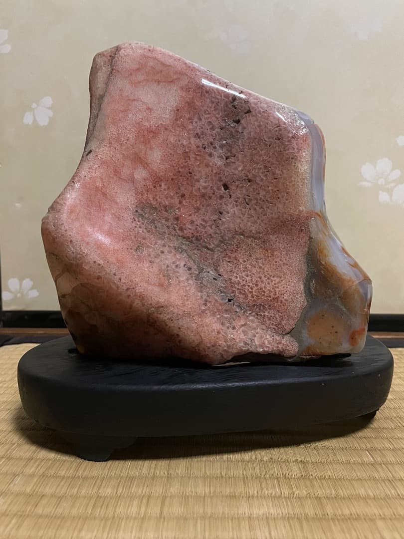 天然石 観賞石　台座付