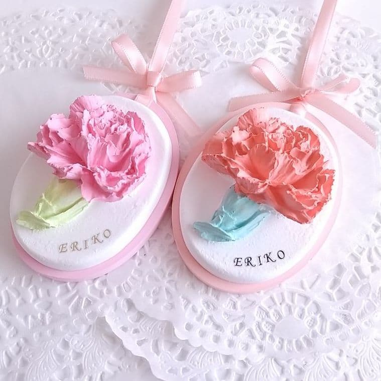 母の日プレゼント アロマストーンカーネーション&フラワーリースセット