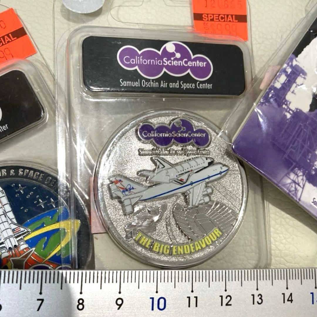 スペースシャトル エンデバー等のピンバッジ＆メダル 9点まとめ売り