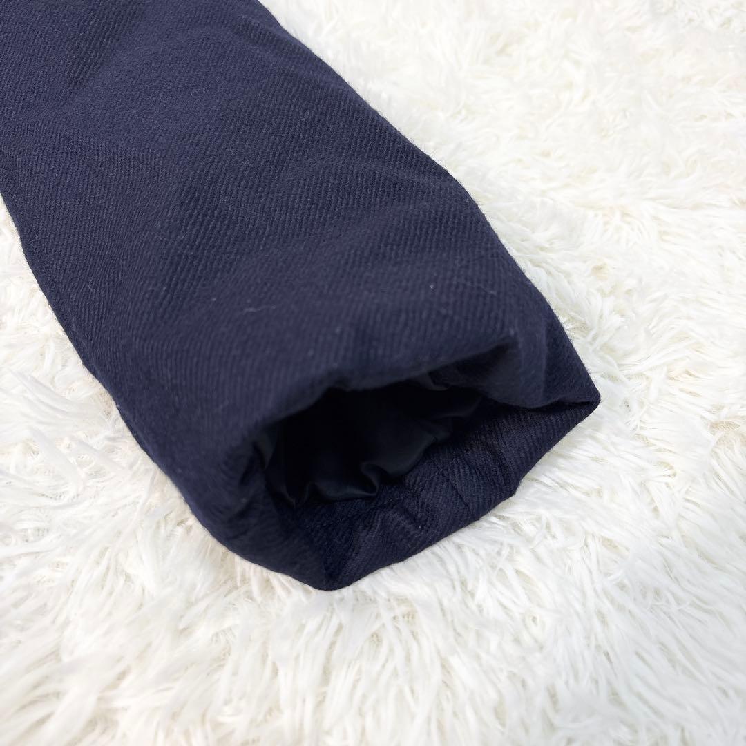 ☆美品☆セオリーリュクス ウールツイルダウンコート Aライン ネイビー M