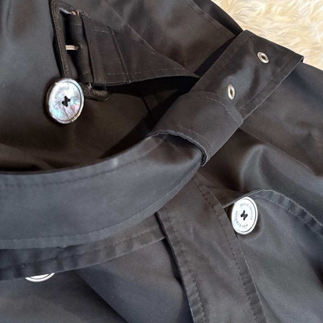 美品 マッキントッシュ 38 メンズ 英国製 トレンチコート 黒