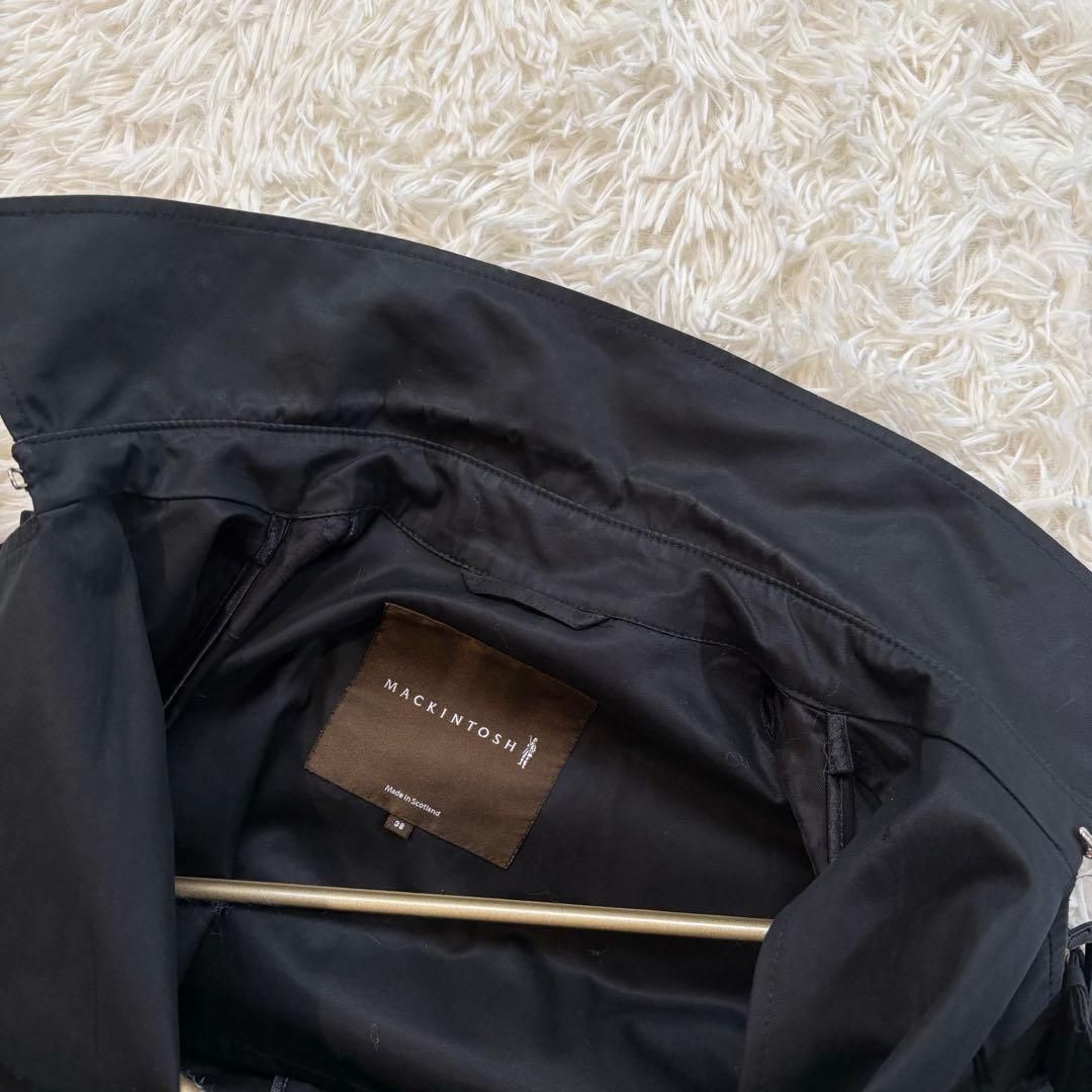 美品 マッキントッシュ 38 メンズ 英国製 トレンチコート 黒