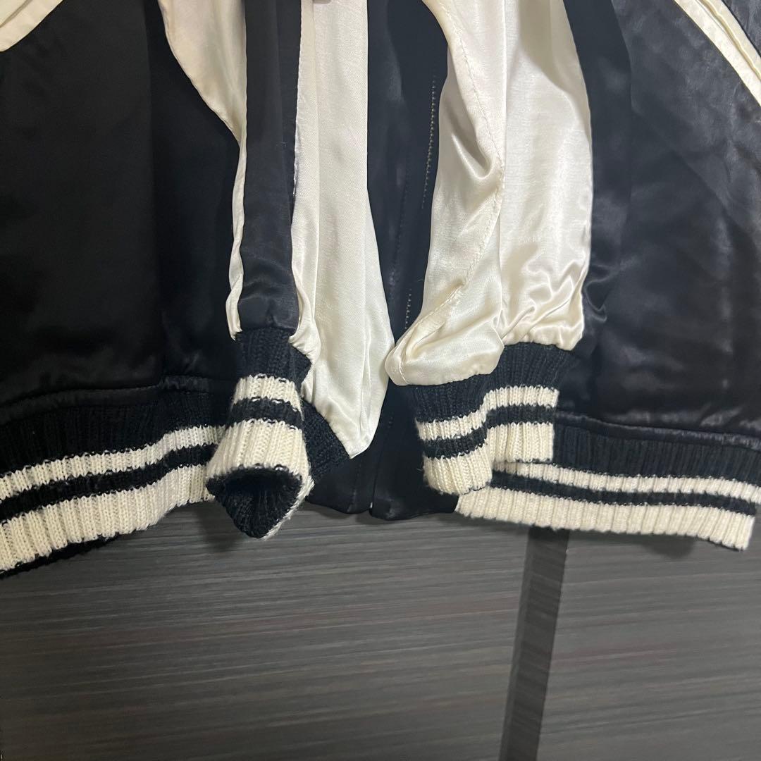 UNUSED アンユーズド スカジャン リバーシブル 黒 Lサイズ