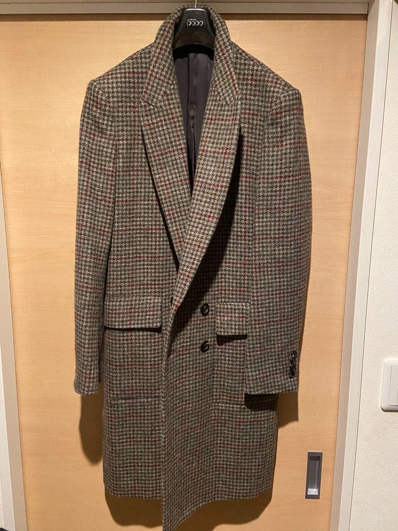 ポールスミス　チェック柄 ダブルブレスト チェスターコート