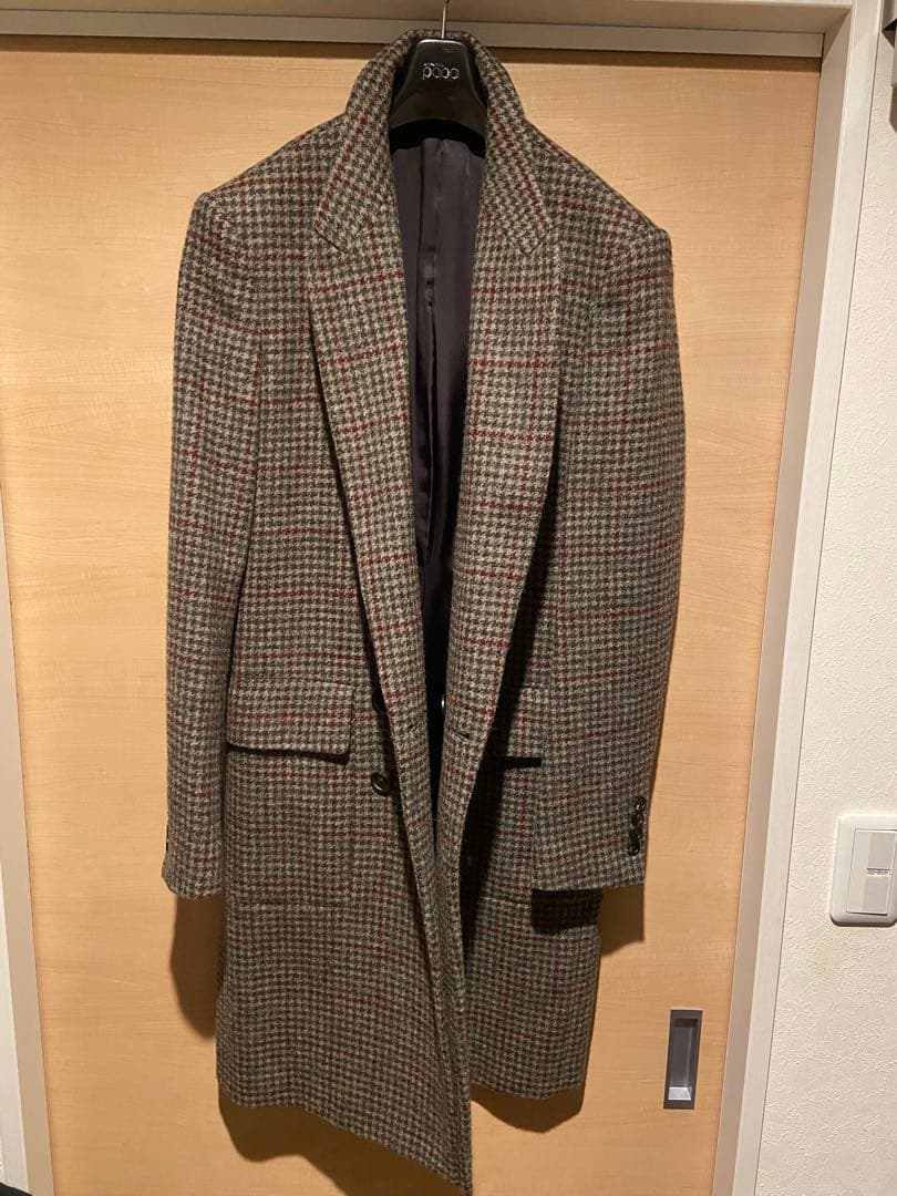 ポールスミス　チェック柄 ダブルブレスト チェスターコート