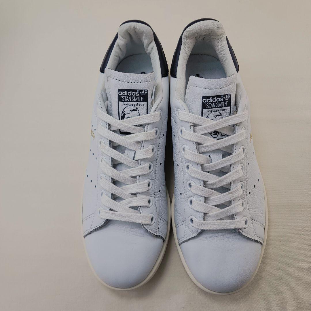 アディダス スタンスミス ホワイト/ネイビー 本革 24cm