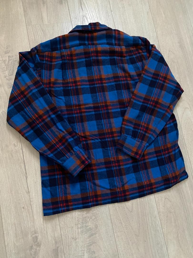 Pendleton ボードシャツ USA製 （基調色ブルー、レッド） L