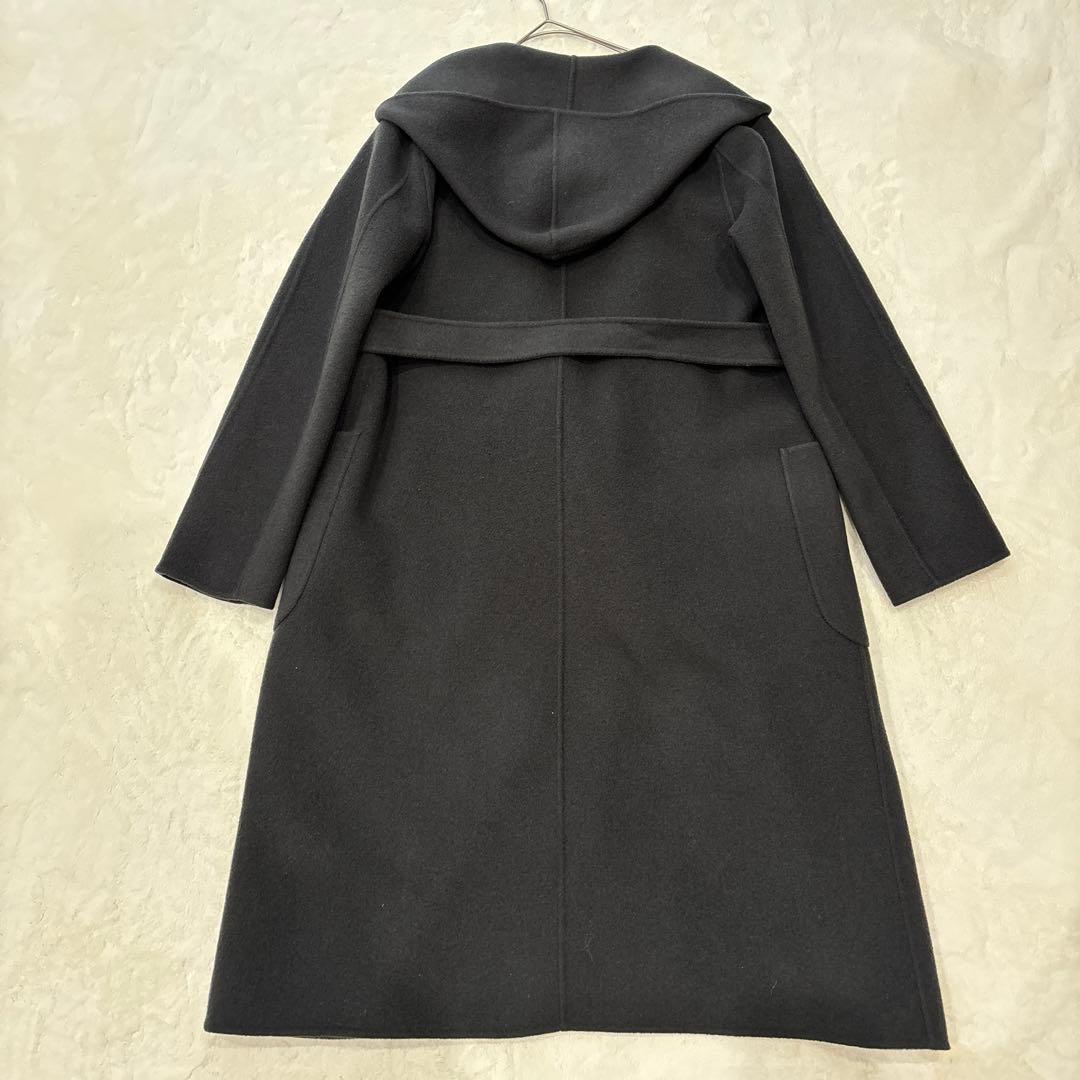 ANAYI ロングコート ベルト付 グレー 36 リバーコート