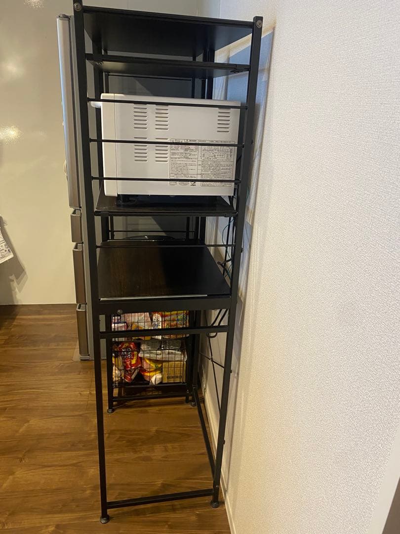 レンジ台　キッチン棚　ゴミ箱収納　レンジボード