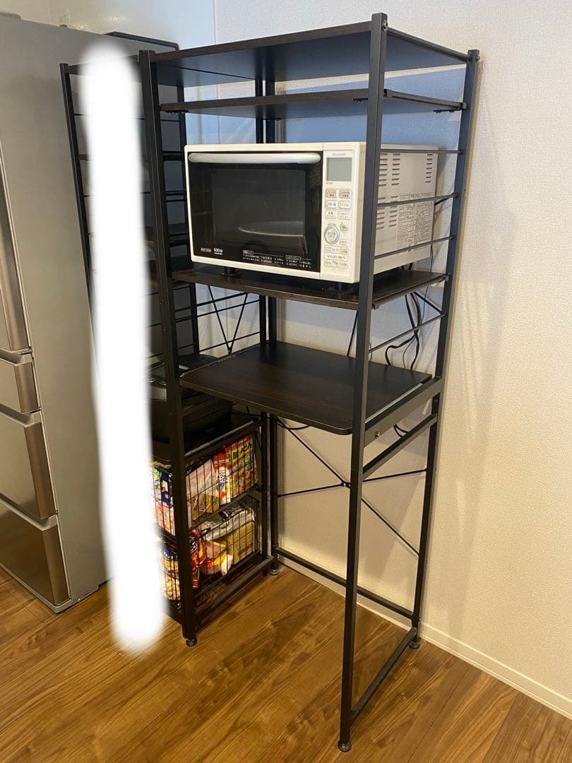レンジ台　キッチン棚　ゴミ箱収納　レンジボード