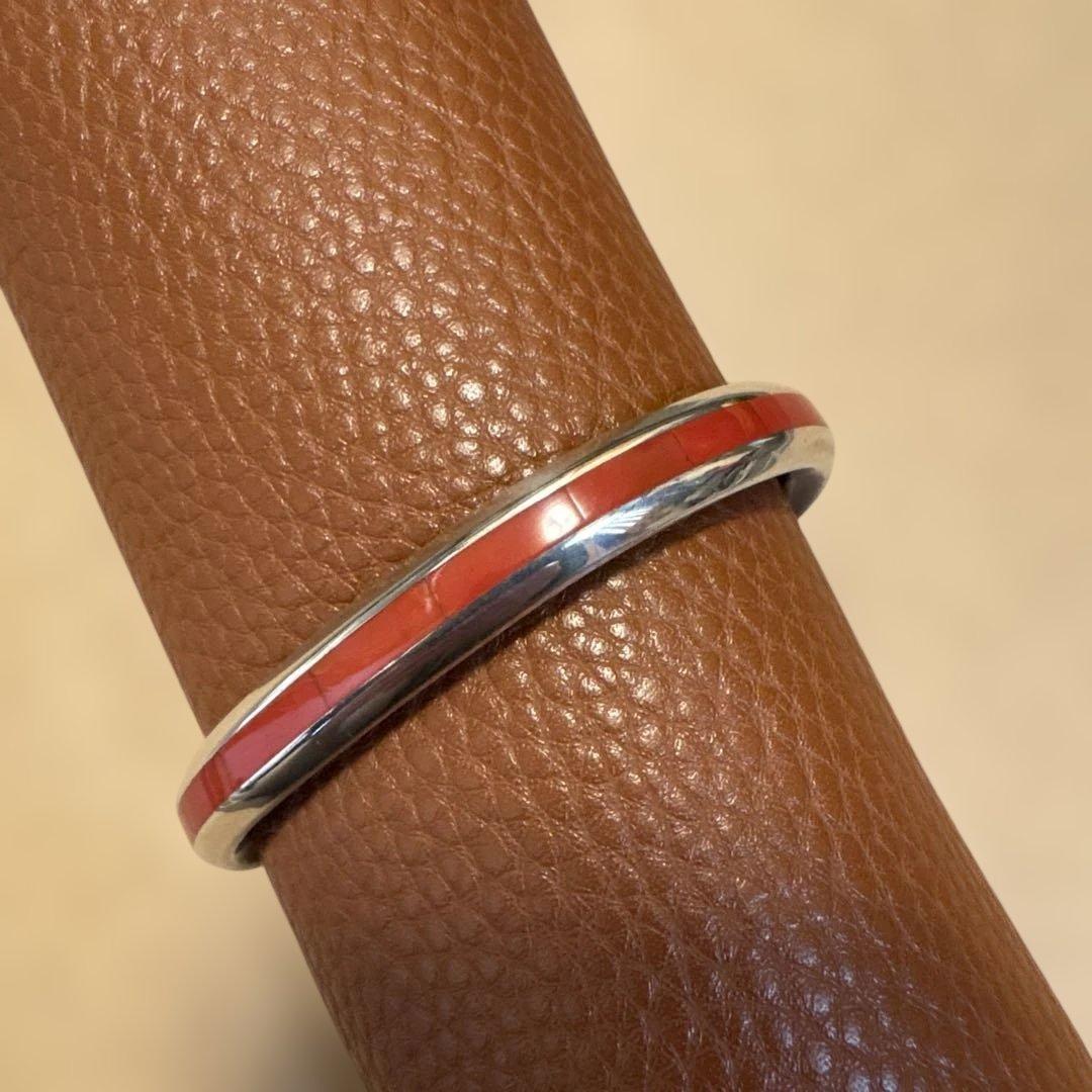 インディアンジュエリー　ズニ族 Ｊ.Ｎatachu 作　コーラル　バングル