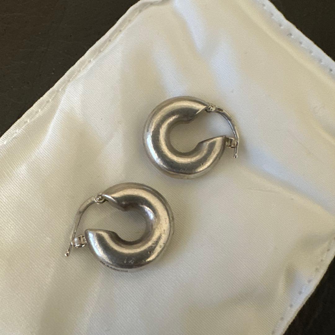 JIL SANDER ジルサンダー フープピアス チャンキー シルバー925