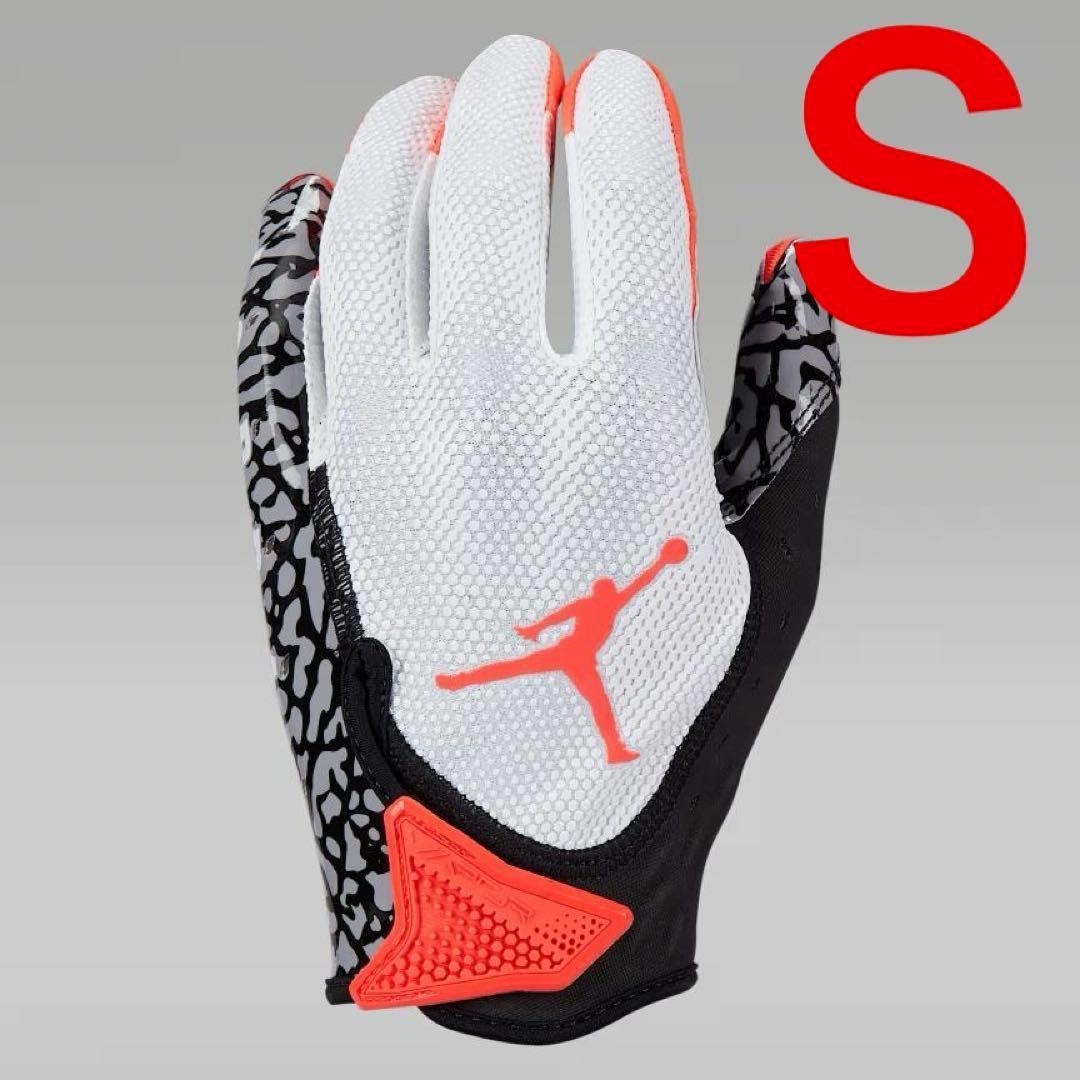 【新品】 アメフト Jordan Jet 7.0 グローブ Infared　S