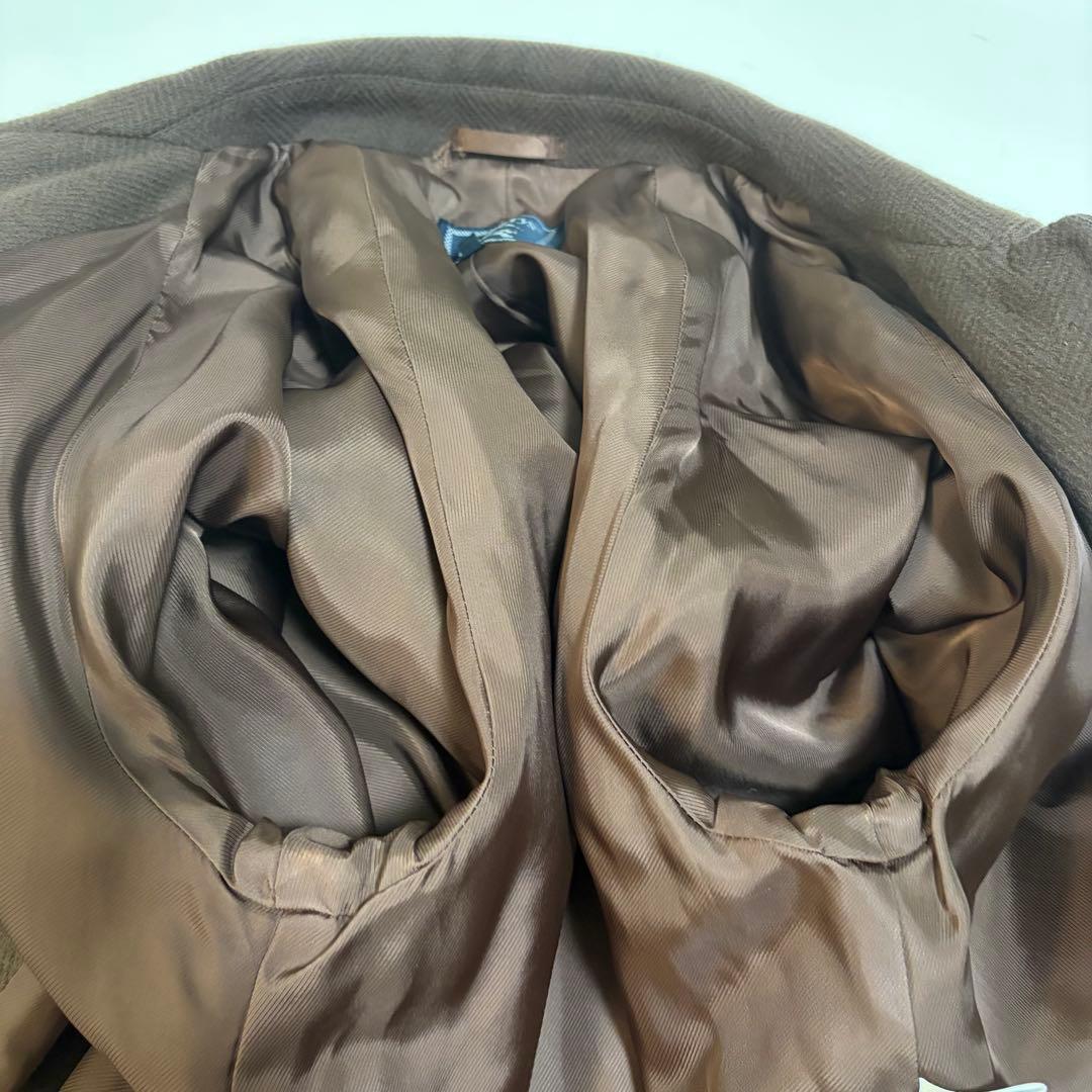 Burberry バーバリー　アンゴラ ロングコート　ヘリンボーン　M