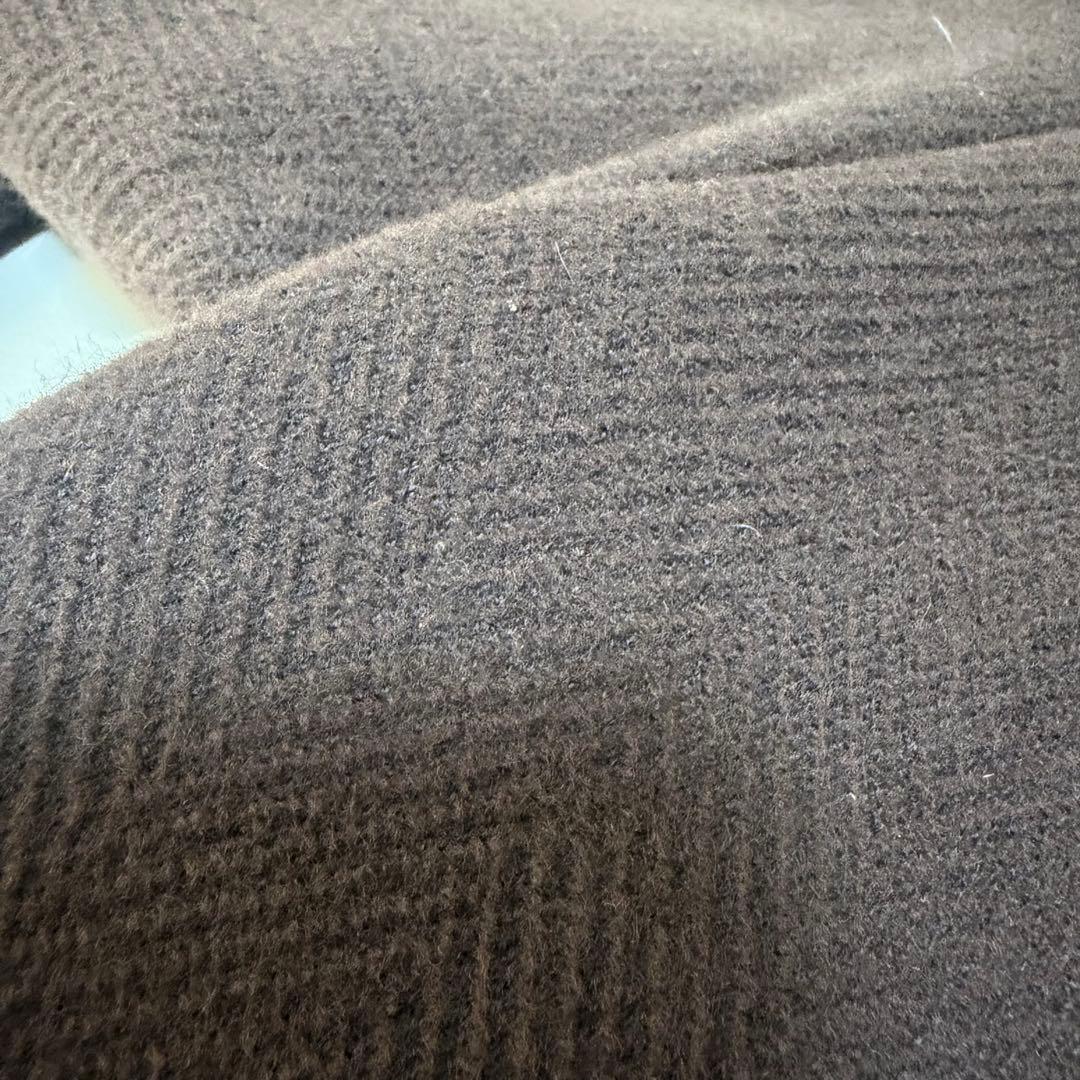 Burberry バーバリー　アンゴラ ロングコート　ヘリンボーン　M