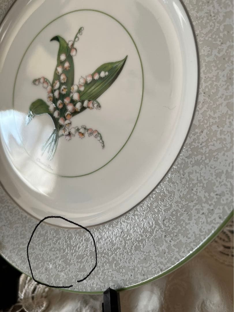 Diorクリスチャンディオールミリラフォーレディナー皿6枚