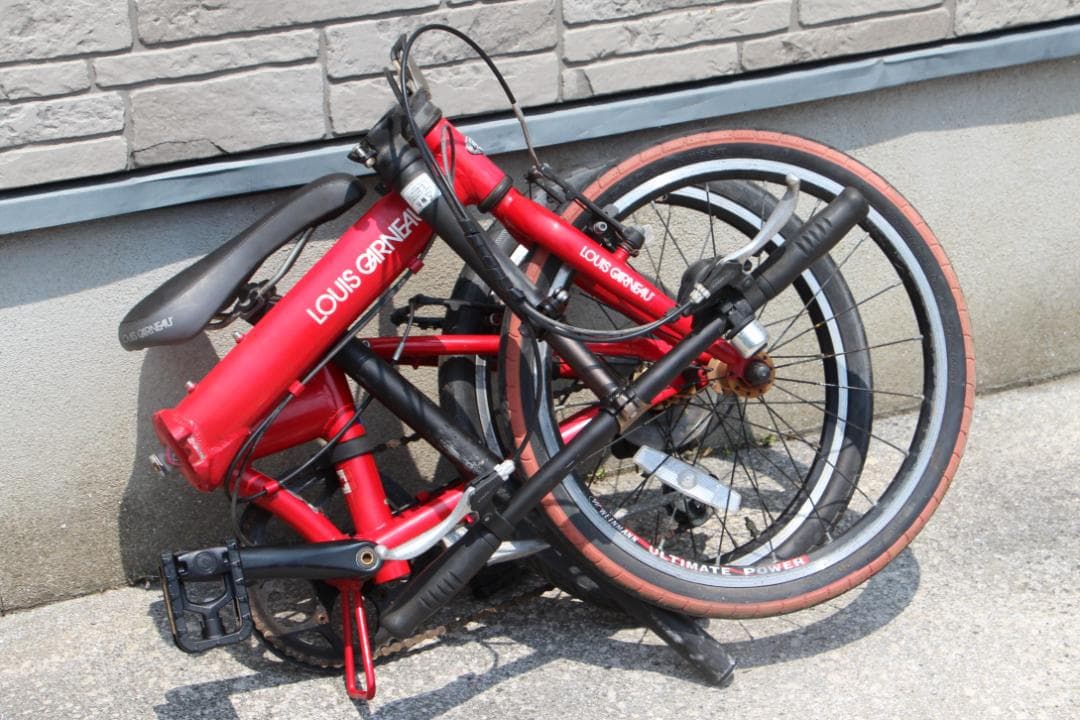 引き取り限定♪ルイガノ♪20インチタイヤ♪折り畳み式自転車♪発送は相談可能です♪