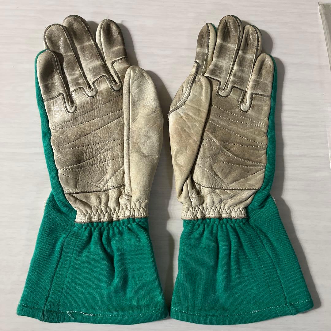 レーシンググローブ (実際に使用された品) 土屋圭市直筆サイン入り