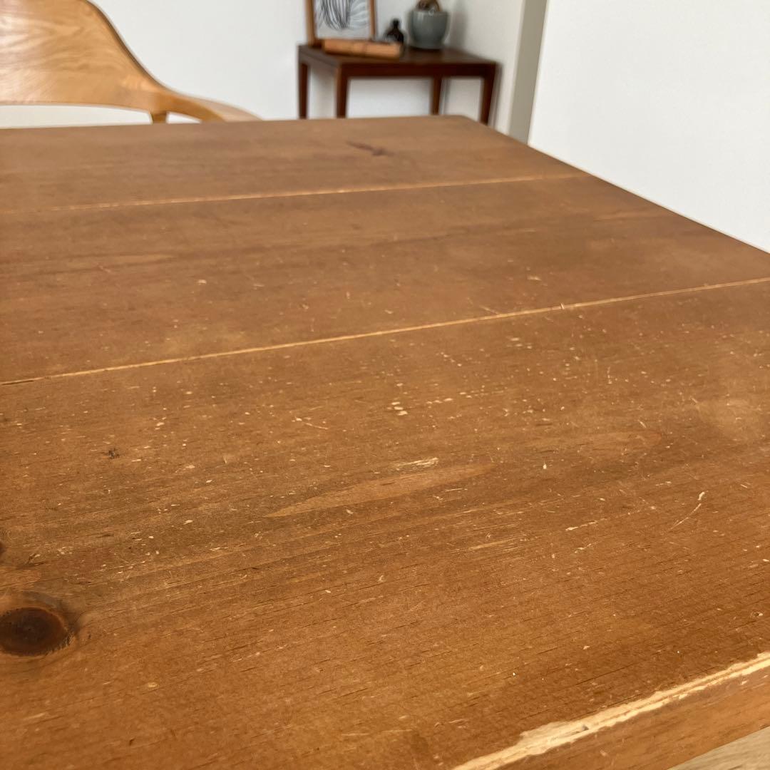 無垢材ダイニングテーブル　アイアン脚◎