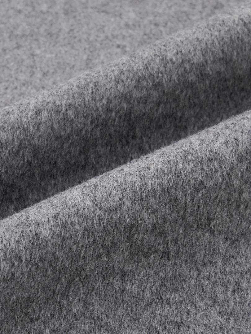 [PLST] ウールブレンドリバーフーディーロングコート DARK GRAY M