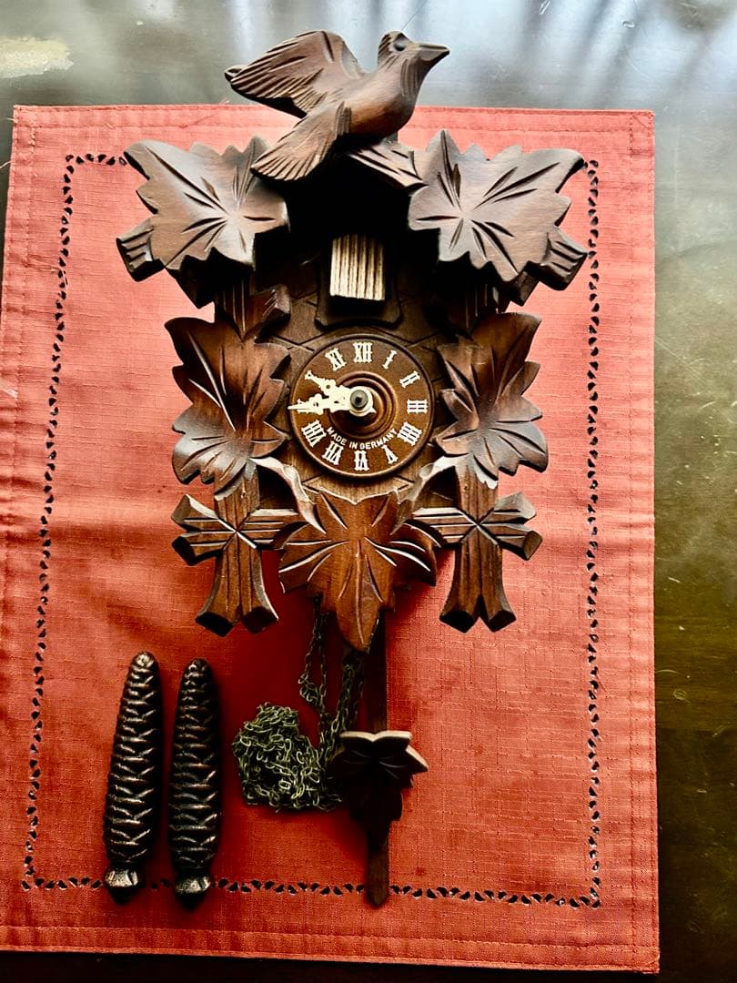 ドイツ木製アンティーク ククラックス掛時計