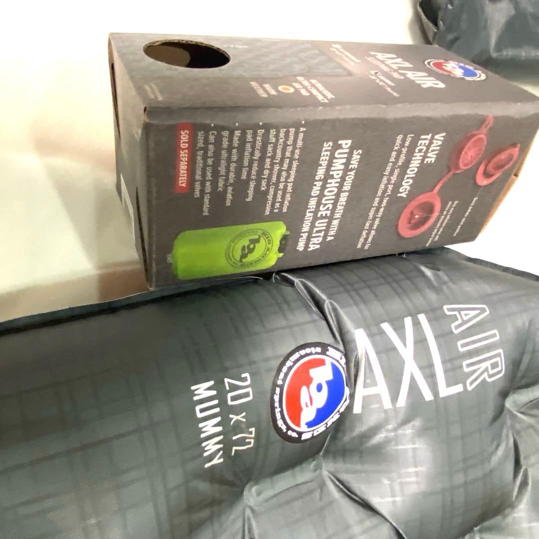 軽量 エアーマット と ポンプ ビックアグネス 登山 縦走 アウトドア 未使用品