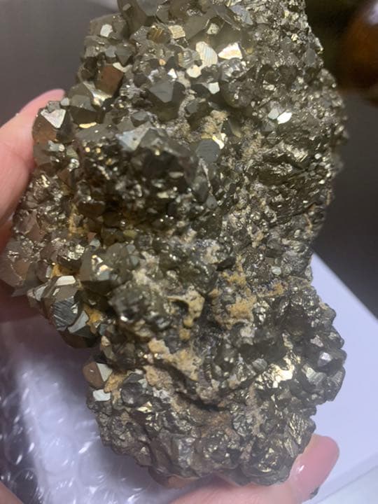 ⭐︎黄鉄鉱 パイライト クラスター ⭐︎原石 ⭐︎天然石置物 ⭐︎パワーストーン