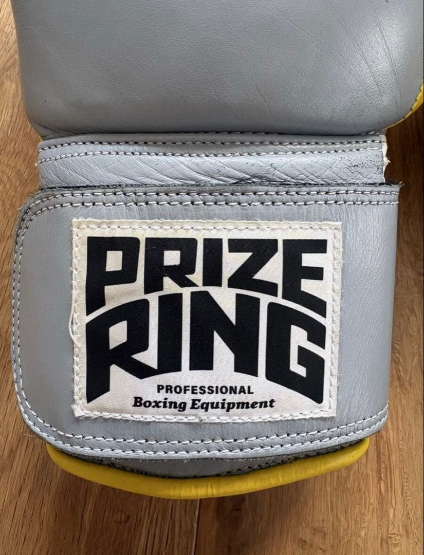 ボクシング PRIZE RING boxing gloves Grey/Yellow 8oz