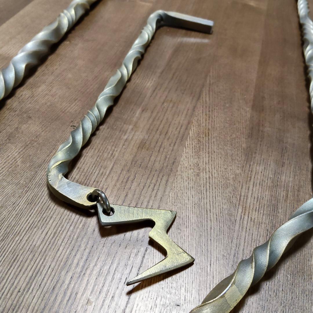 ねじねじランタンスタンド　真鍮ブラシ磨き　ランタンハンガー