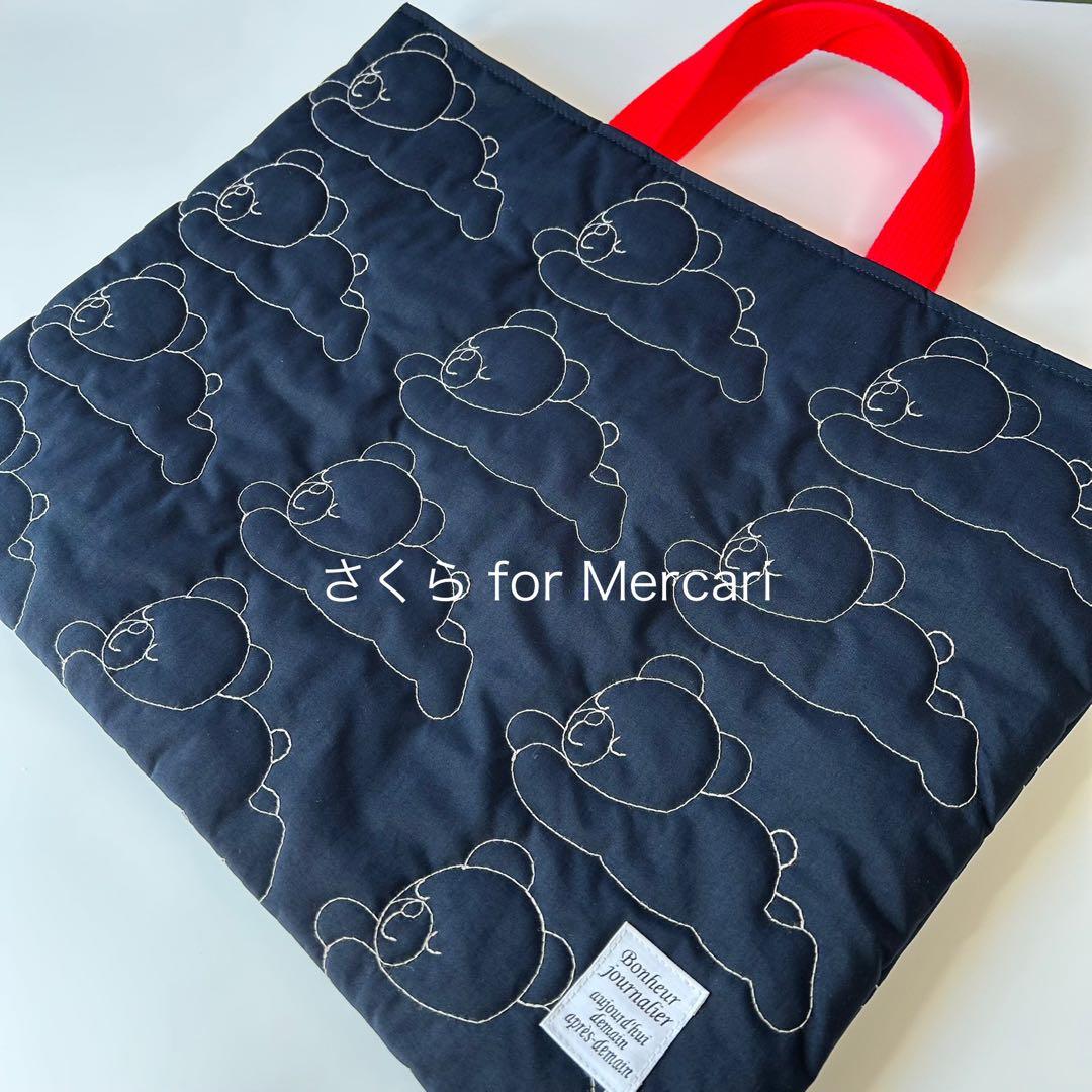 テディ様 くまさんハンドメイドレッスンバッグ＆上履き袋