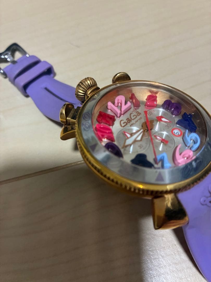 た*け様 ガガミラノ　クロノグラフ　48ミリ　クオーツ式