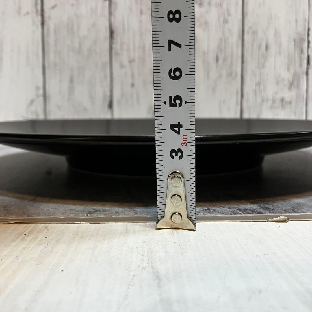 美品　大皿　黒　マット　7枚セット　30.5cm