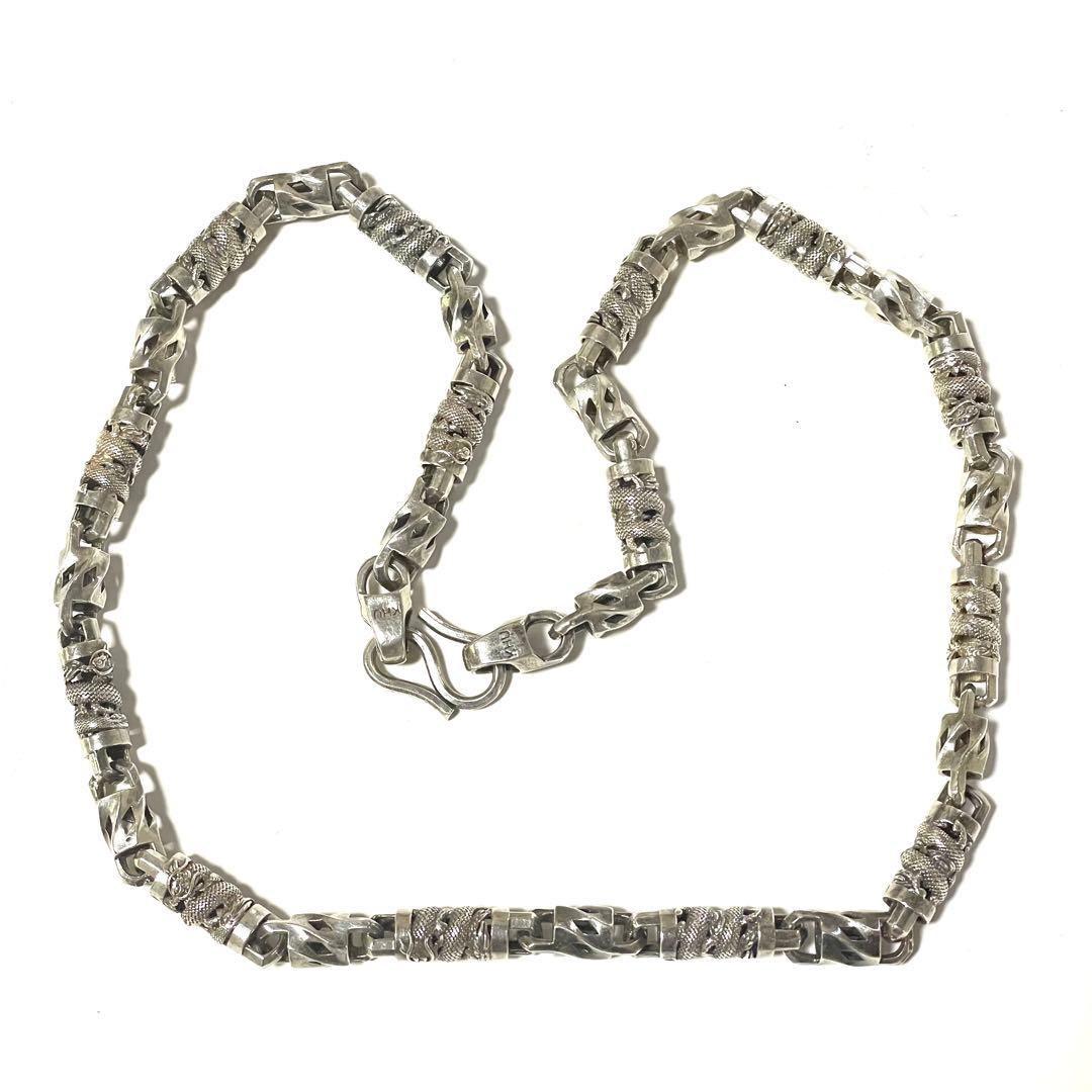 【DRAGON CHAIN】ドラゴンチェーンシルバーネックレス58cm