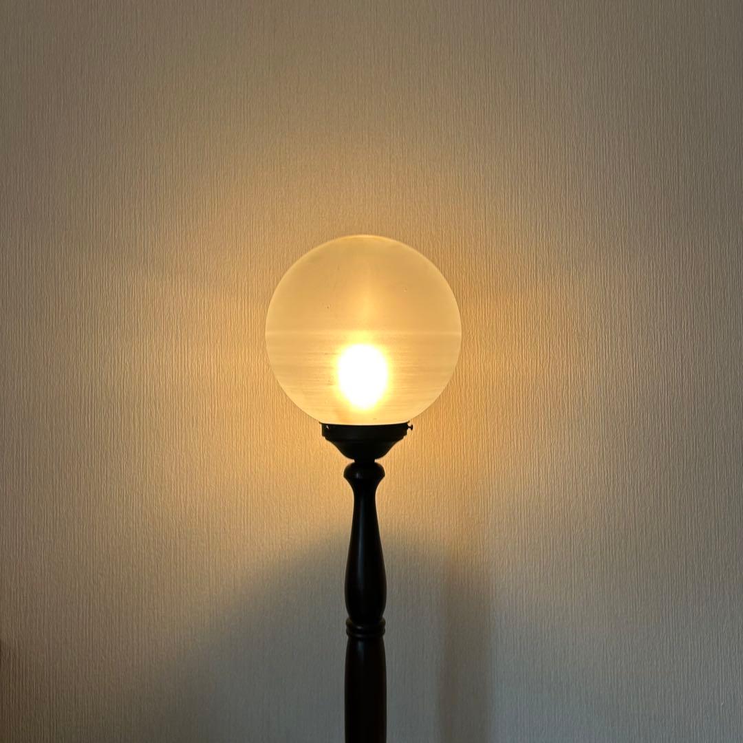 アンティーク✨フロアランプ✨ スタンド照明 すりガラス