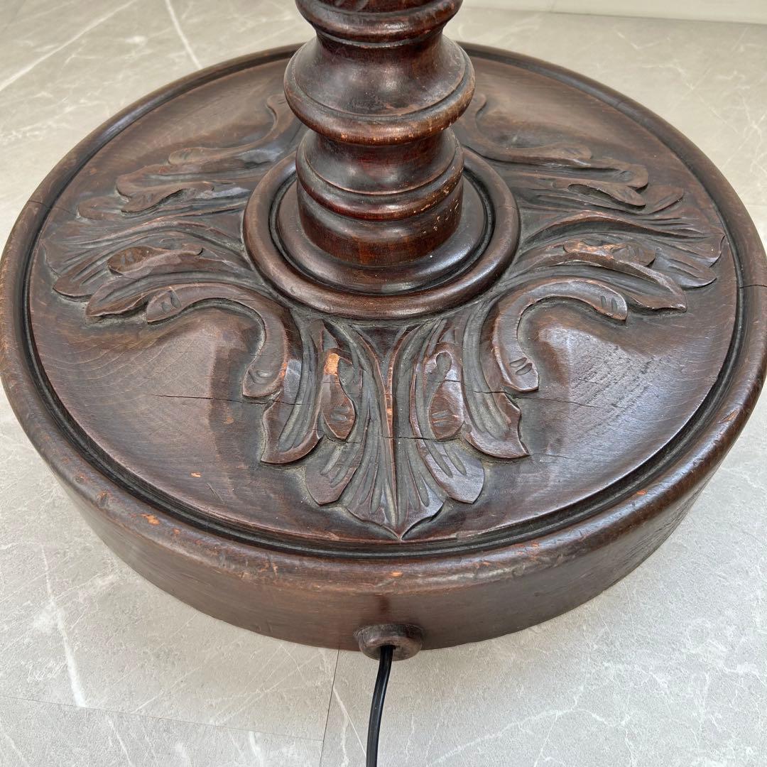 アンティーク✨フロアランプ✨ スタンド照明 すりガラス