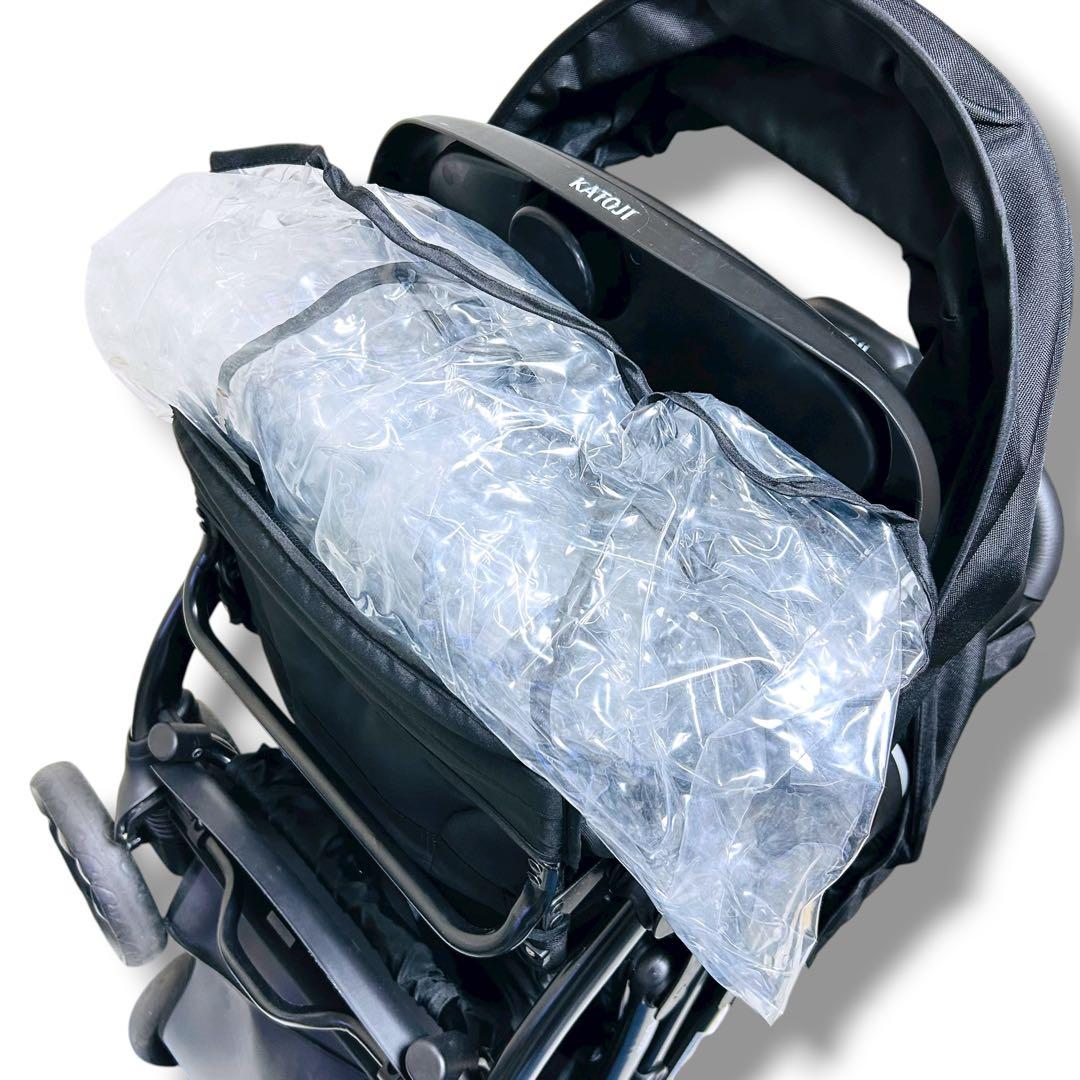 【極美品】KATOJI 2人乗りベビーカー 二人でゴーDX 限定 ブラック