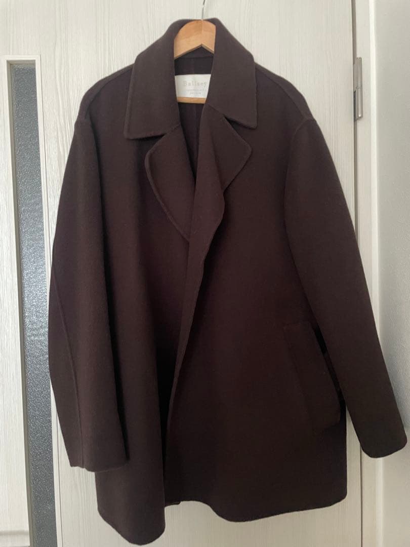 Ballsey プレミアムウールリバーベルテッドショートコート