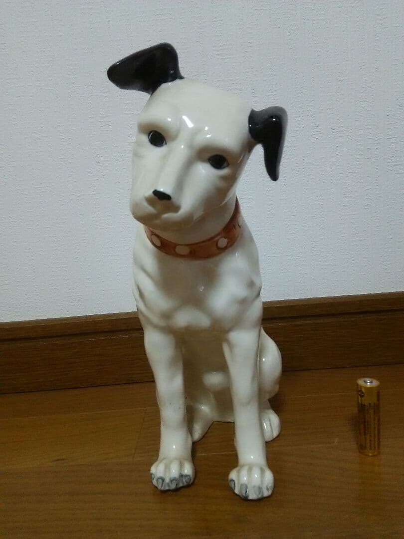 ビクター 犬 陶器像 ガラス像 ブロンズ像 フォーク 箱