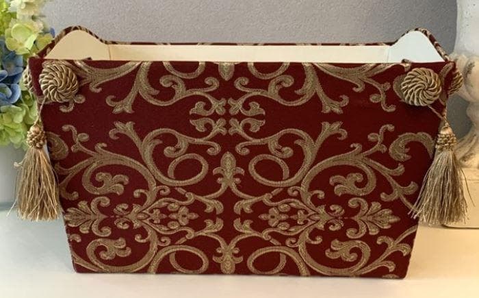 マガジンボックス 小物入れ ジェニファーテイラー タッセル 赤 33175MH