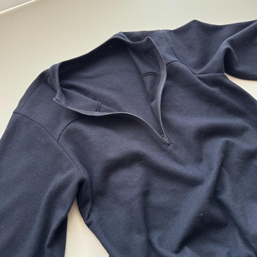 Demi-Luxe BEAMS AK+1 ジップアップ オールインワン M　紺