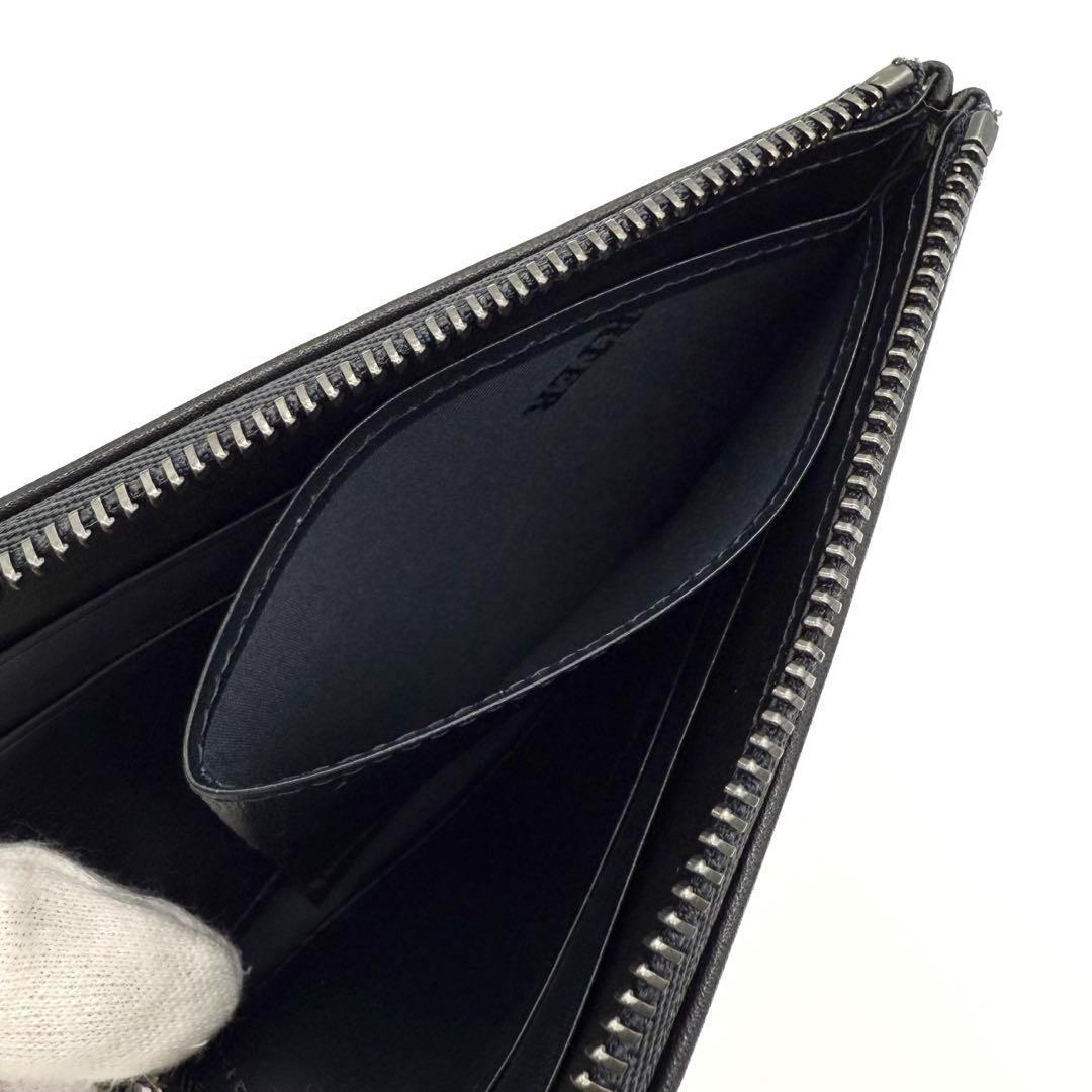 【希少】ポーター プリュム コンパクトウォレット L字ファスナー ネイビー