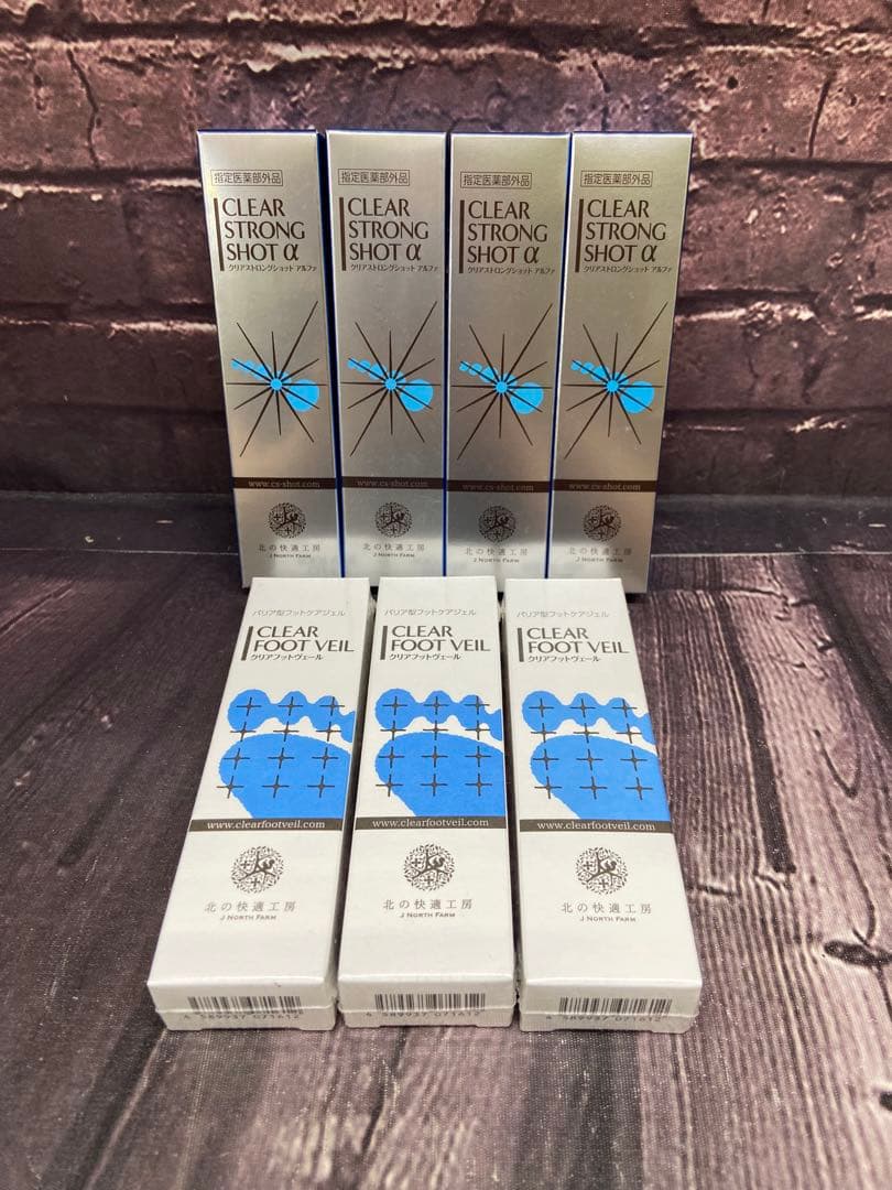 北の快適工房　クリアストロングショット ×4 クリアフットヴェール ×3