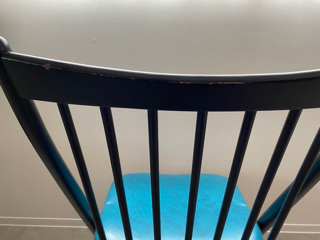 ② 飛騨産業 キツツキ CASCADA 椅子 座面 張替え済み オールド