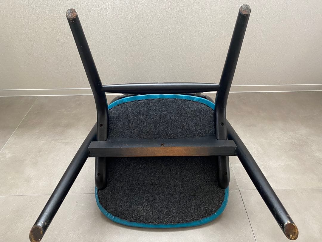 ② 飛騨産業 キツツキ CASCADA 椅子 座面 張替え済み オールド