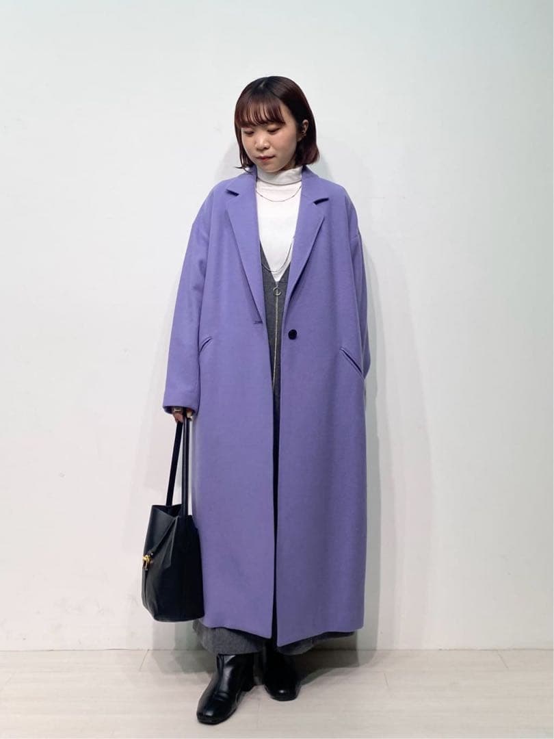 Aga+ 新品タグ付き ロングコート パープル