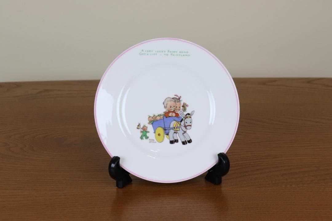 シェリー　マーベル・ルーシー・アトウェル　プレート　ピンク　アンティーク　レア