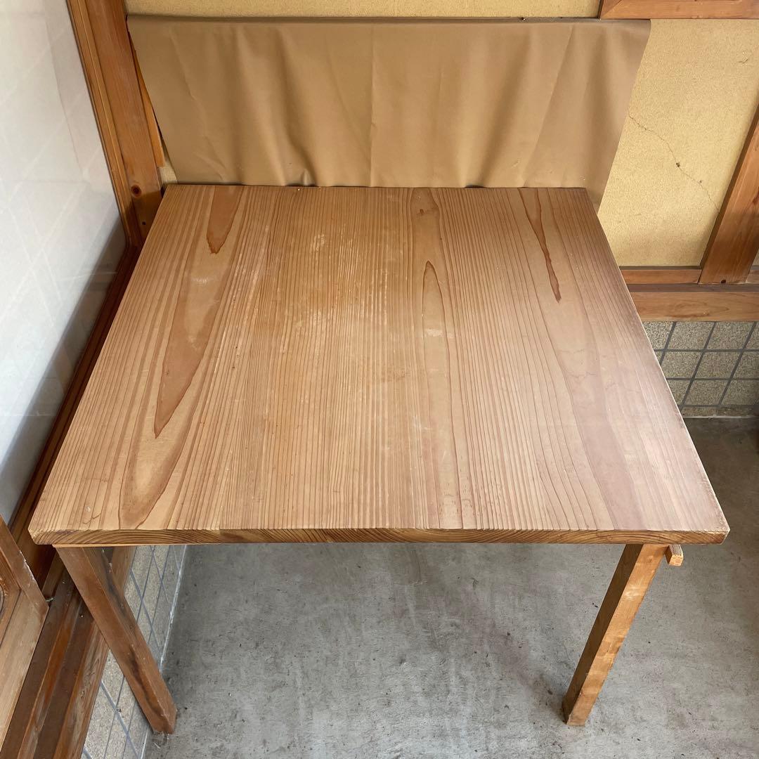 【手打蕎麦道具】高級桧(白木)めん台 脚付き 延し台 オーダー品 一点物