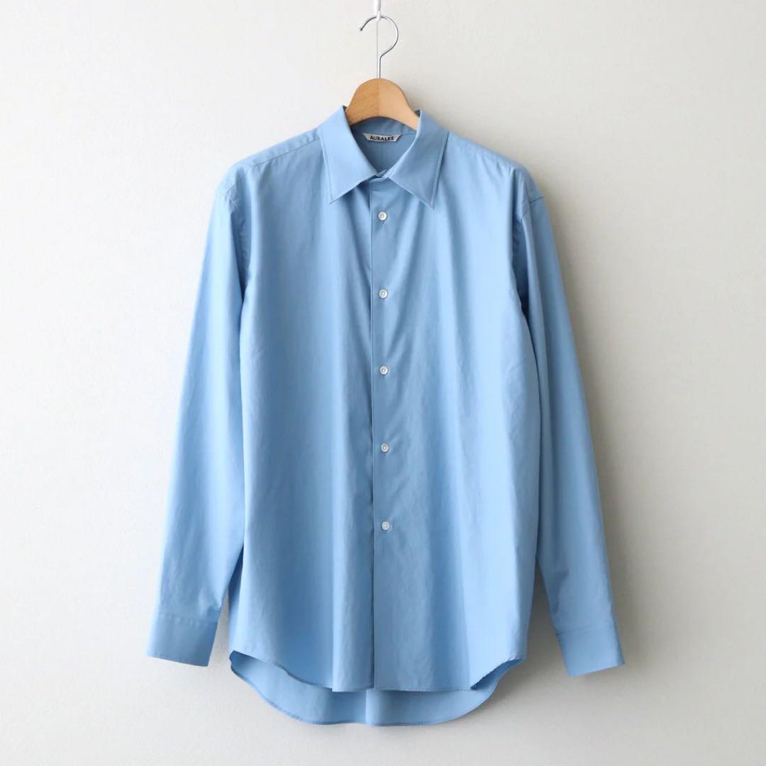 WASHED FINX TWILL SHIRT オーラリー　A25AS01TN